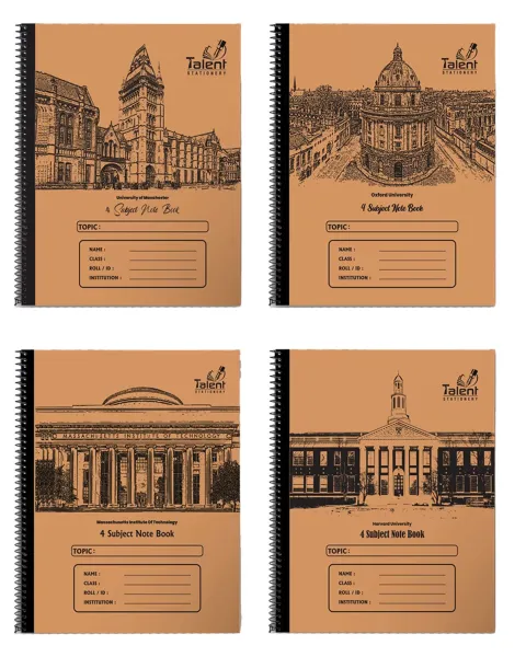 400 Page Premium Off White Spiral Note khata - KS400.B (Any Design)