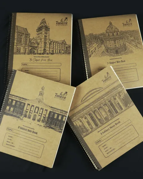 300 Page Premium Off White Spiral Note khata - KS300.A (Any Design)