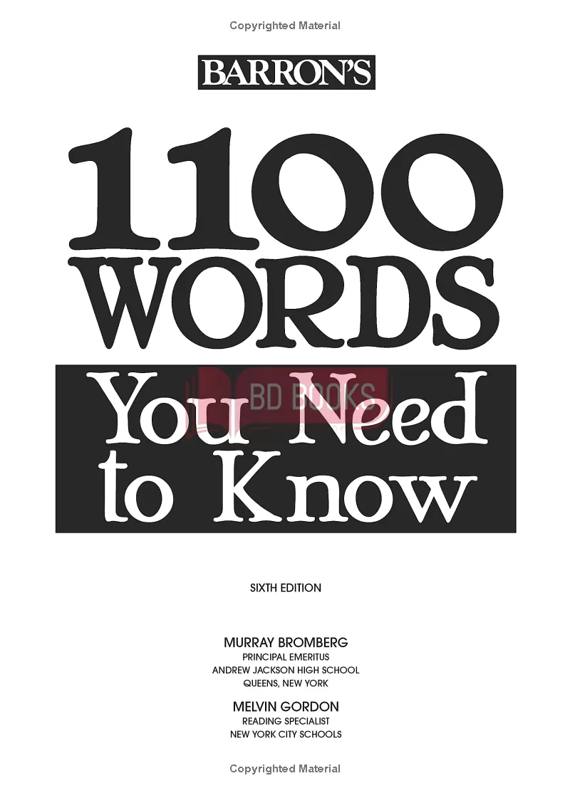 in　Barron's　to　Books-　Online　1100　Bangladesh　Words　Need　you　Know　BD　Bookstore