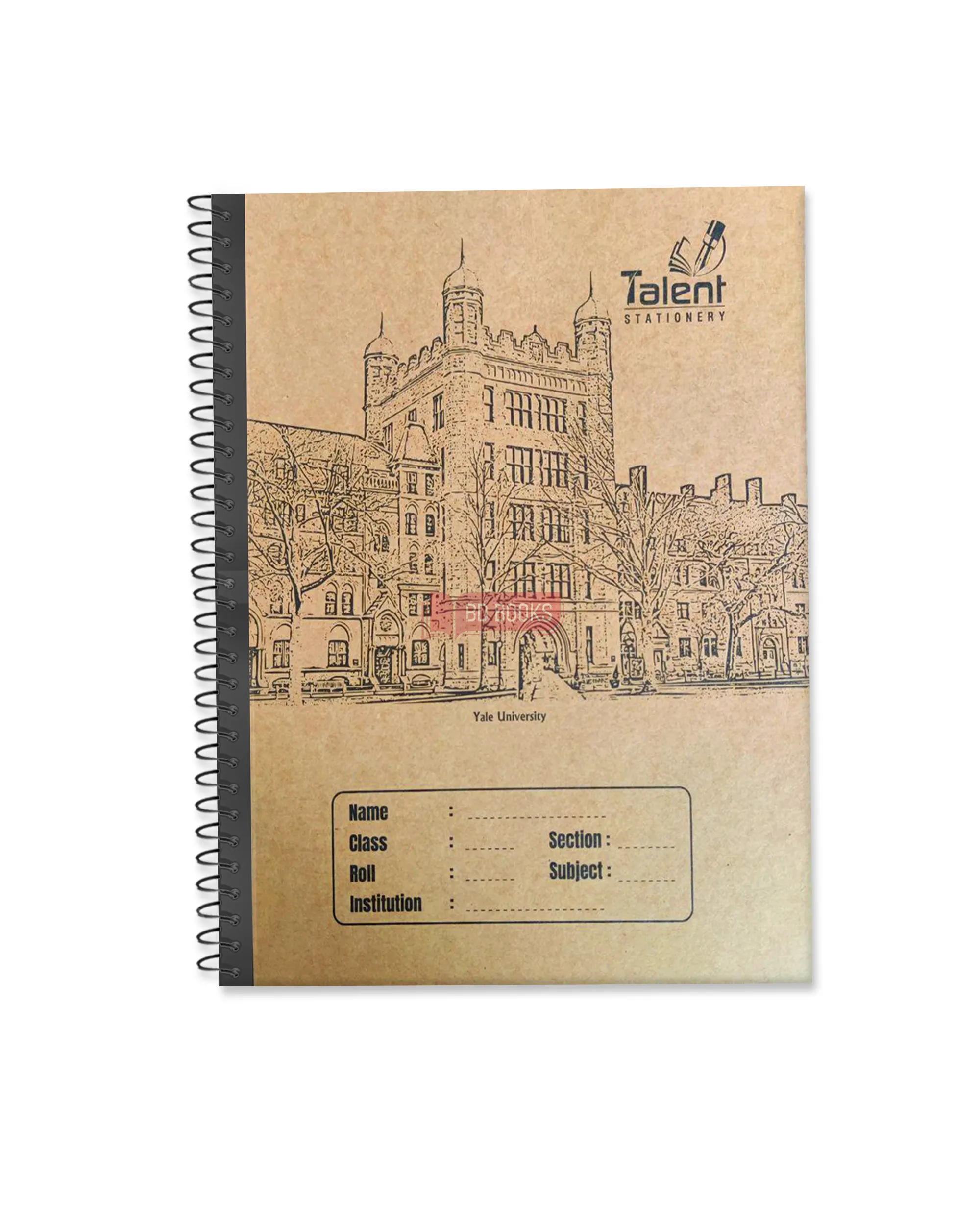 Talent 200 Page Premium Off White Spiral Note Khata - Varsity Series: Any Design (KS200.H)