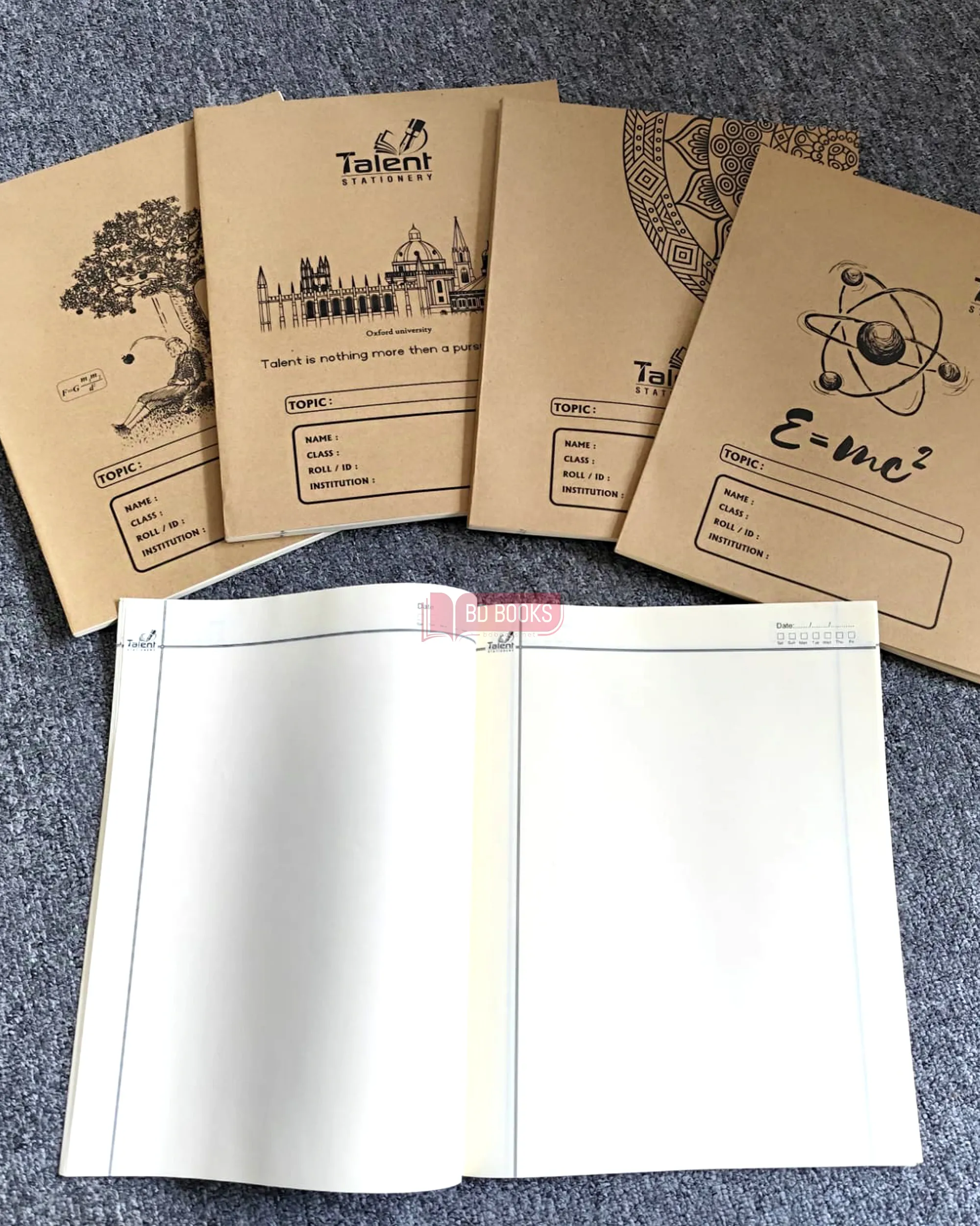 120 Page Off White Binding Note Khata (KB120.A) (4 pieces)